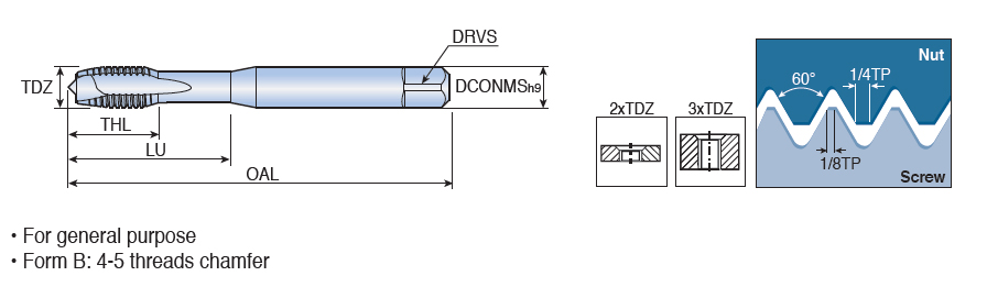 TPH452B10 M3X0.5